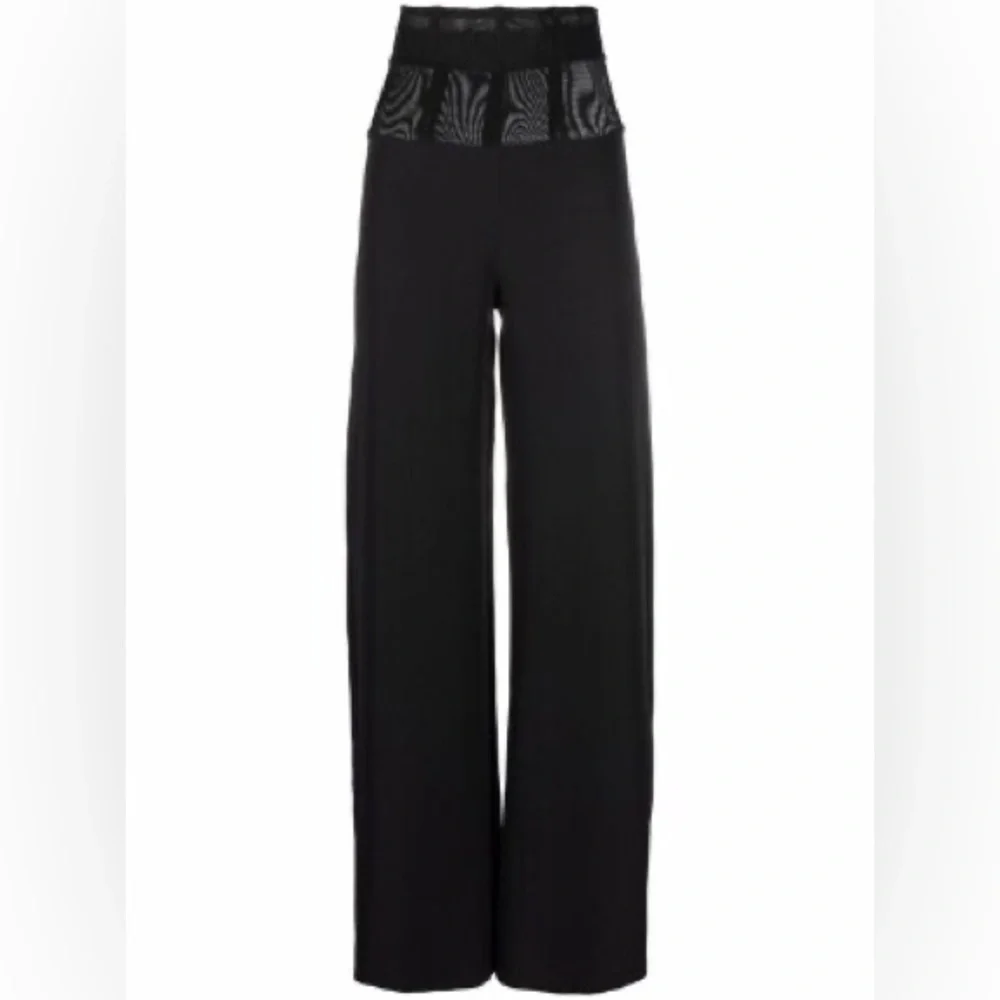 Murmur Sheer Waist Corset Pants Mesh FRAME TROUSERS palazzo wide leg boning mur - Picture 13 of 16
